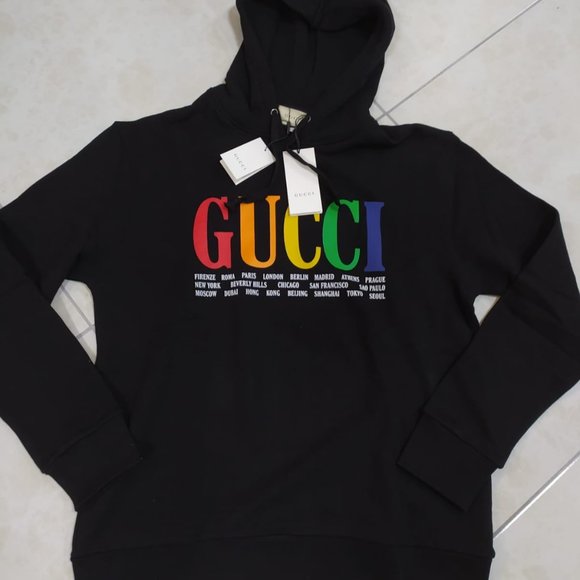 gucci multi coloured hoodie